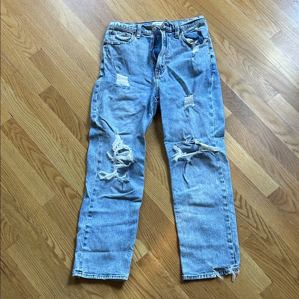 Abercrombie & Fitch Light Blue Relaxed Jeans